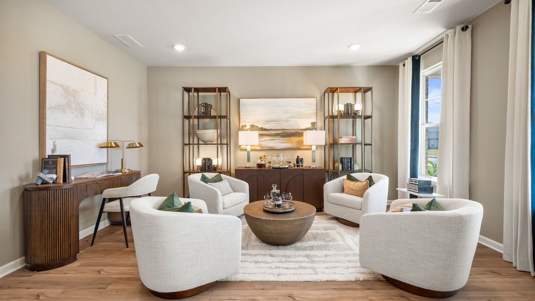 Furnished interior in a model home at Adagio in Dacula (Image 6). Furnished interior in a model home at Adagio in Dacula (Image 6).