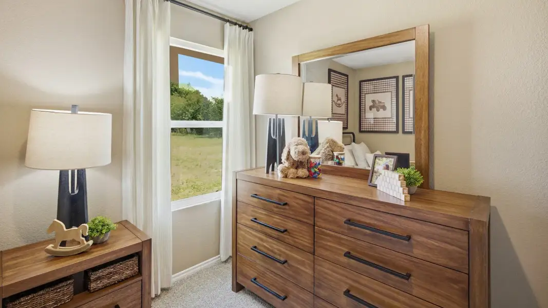 Furnished interior in a model home at Hidden Trails in Belton (Image 37).