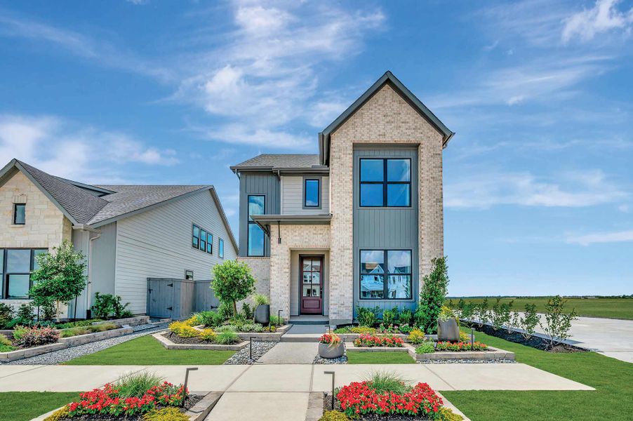 Front exterior of a home in the Jubilee - Cottages Row Collection community, located in Hockley, TX (Image 5).