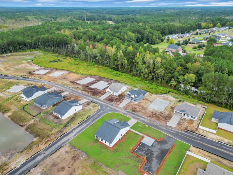 Aerial view of the King Farm Estates community in Aynor, SC, showing layout and nearby surroundings (Image 14).