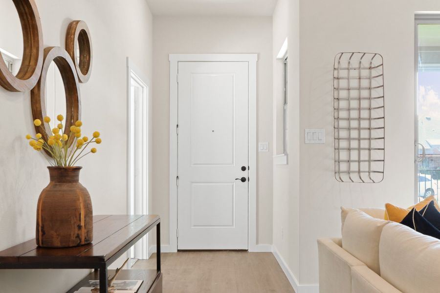 Furnished interior in a model home at Woodbridge Villas in Wylie (Image 7).