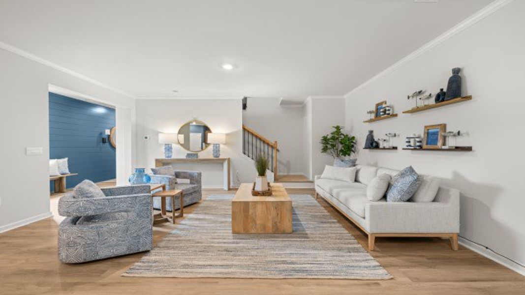 Furnished interior in a model home at Falcon Landing Townhomes in Gainesville (Image 24).