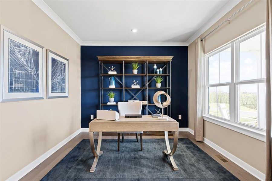 Furnished interior in a model home at Emory Park in Five Forks (Image 9). Furnished interior in a model home at Emory Park in Five Forks (Image 9).