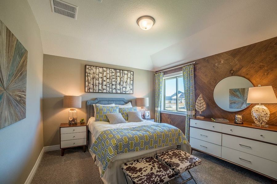 Furnished interior in a model home at Sunfield in Buda (Image 12).