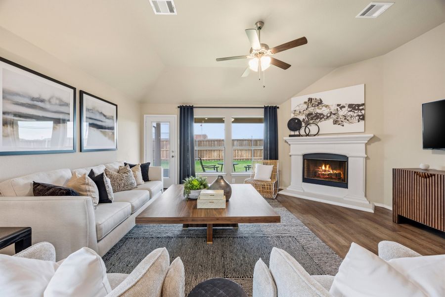 Furnished interior in a model home at Hunters Ridge in Crowley (Image 12).