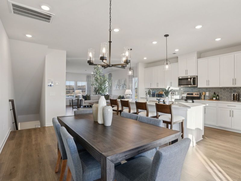 Furnished interior in a model home at Greystone - Highland Townhomes in Smyrna (Image 8).