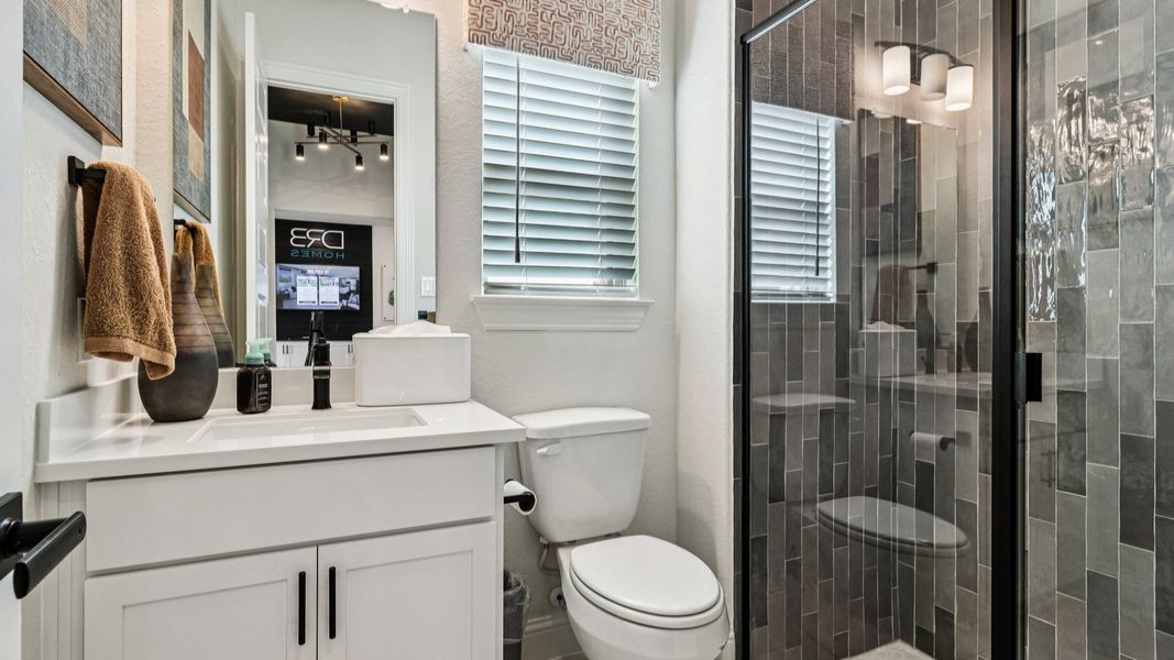 Furnished interior in a model home at Meyer Ranch – Premier in New Braunfels (Image 31).
