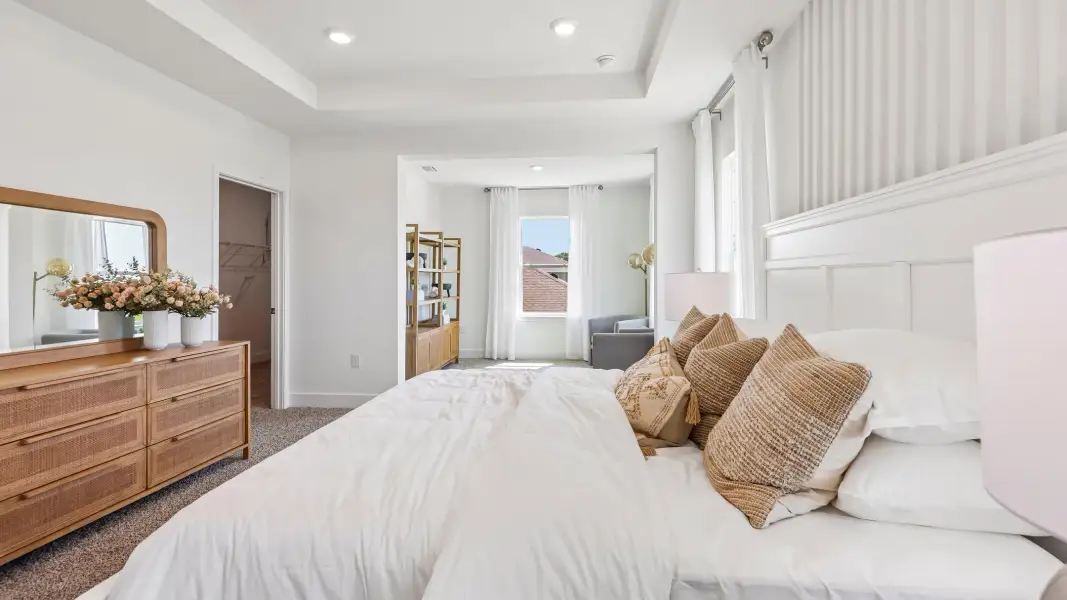 Furnished interior in a model home at Sunrise Hills in Brooksville (Image 18).