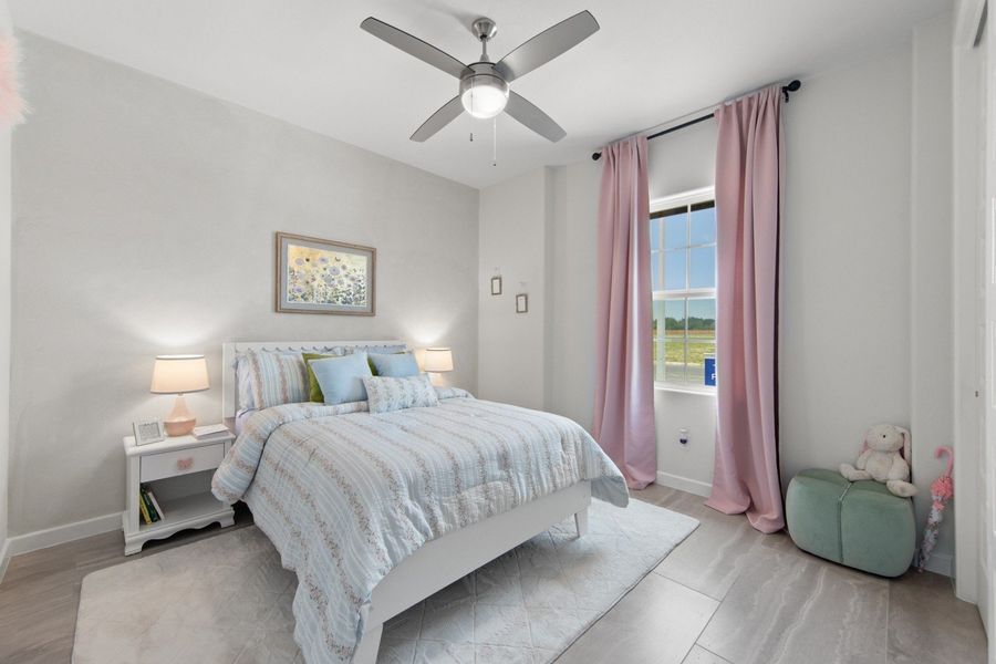 Furnished interior in a model home at Northwood Trails in Mcallen (Image 41).