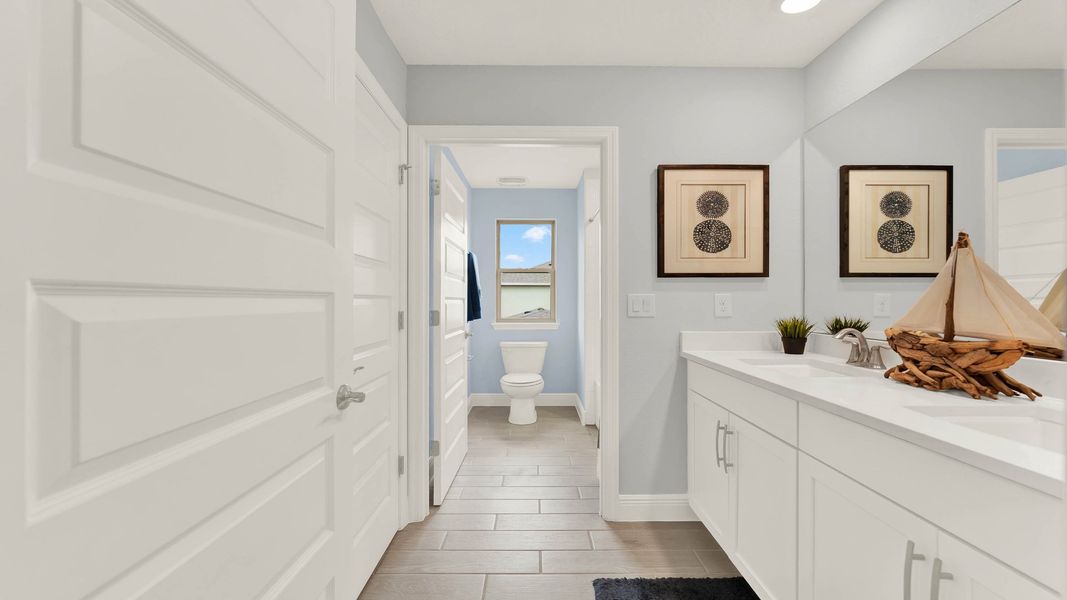 Furnished interior in a model home at Waterleigh in Winter Garden (Image 43).