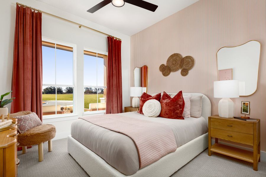 Furnished interior in a model home at Parmer Ranch in Georgetown (Image 26).