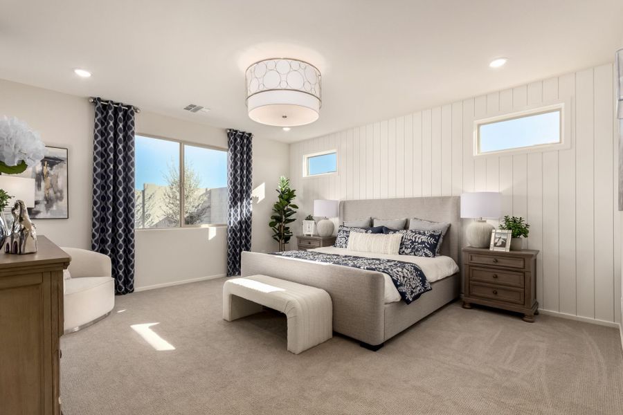 Furnished interior in a model home at Agave Springs at Teravalis in Buckeye (Image 24).