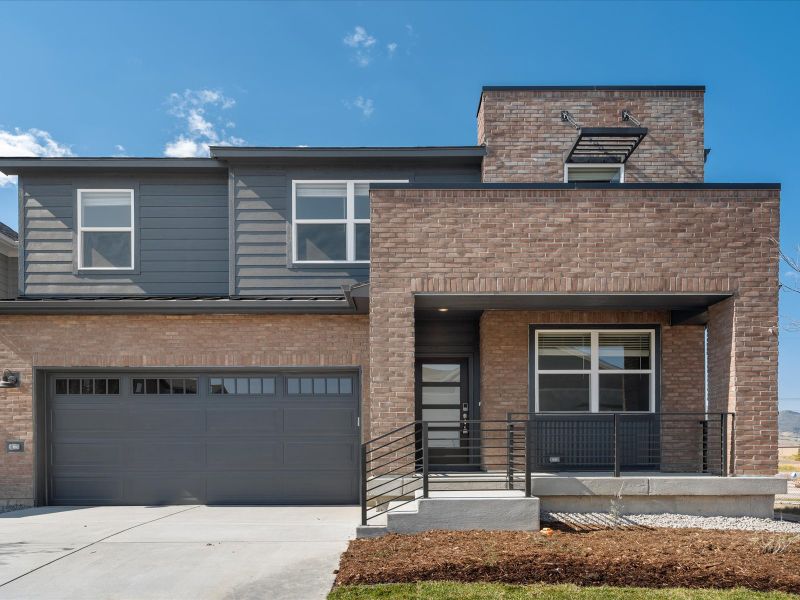 The Bergamot floorplan exterior image taken at a Meritage Homes community in Littleton, CO.