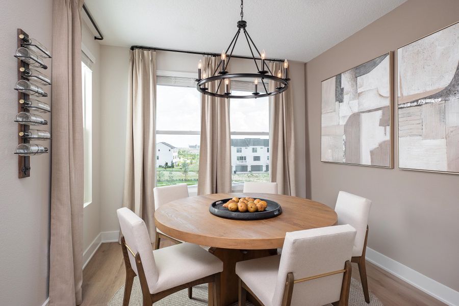 Furnished interior in a model home at Parkview at Hamlin in Winter Garden (Image 8).