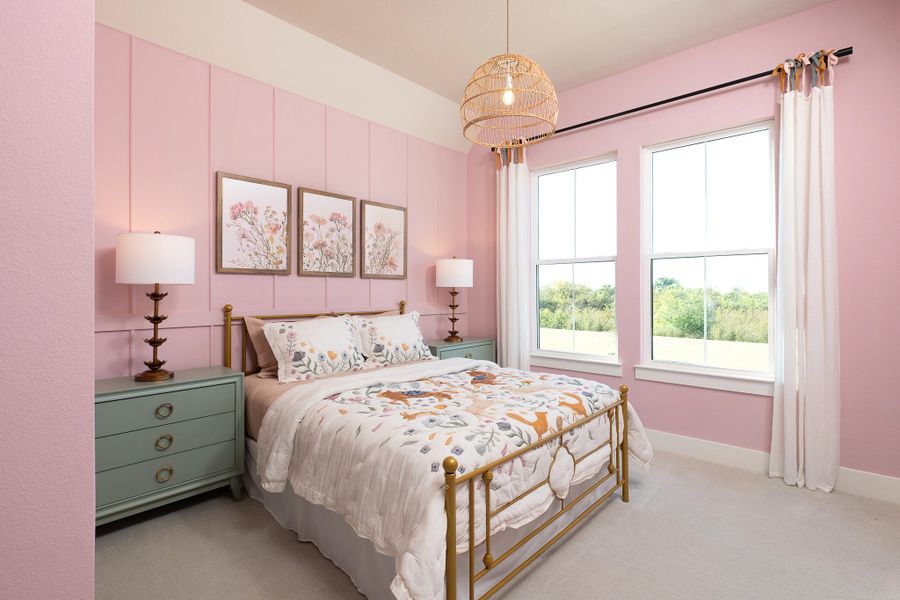 Furnished interior in a model home at Aster Park-50s in McKinney (Image 17). Furnished interior in a model home at Aster Park-50s in McKinney (Image 17).