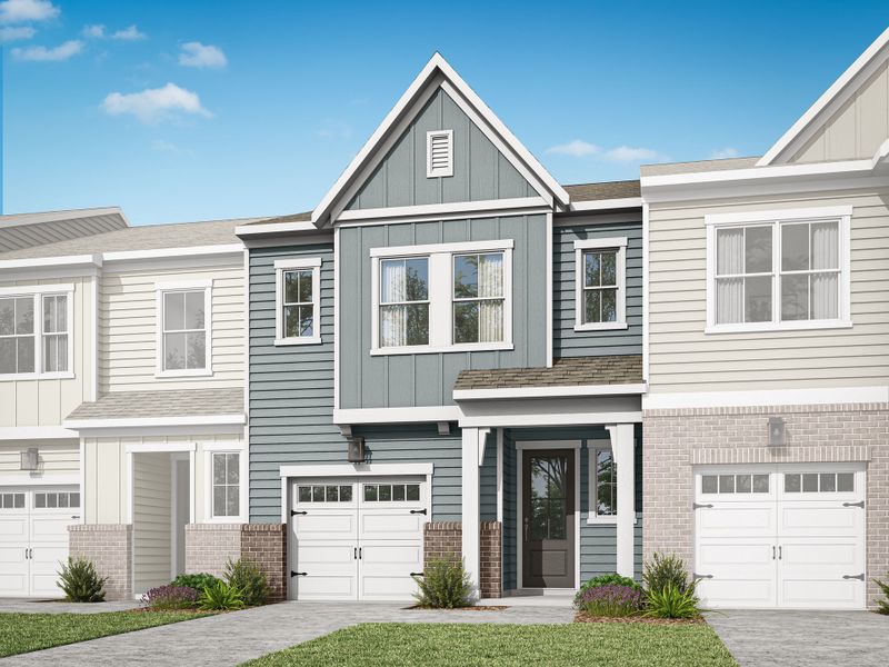 Front exterior of a home in the The Grove at Latta Park community, located in Durham, NC (Image 4).