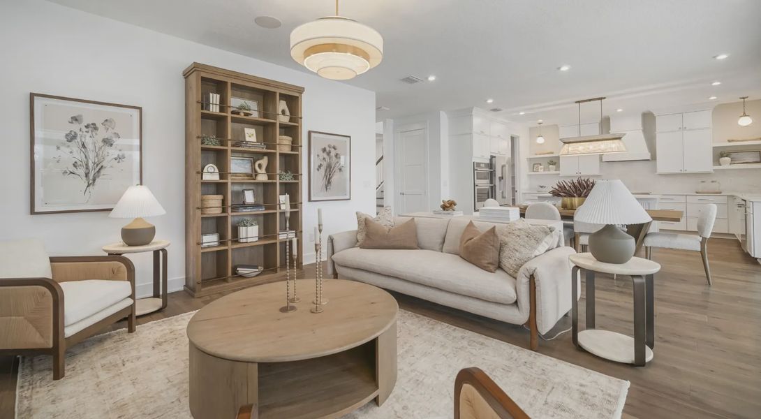 Furnished interior in a model home at Rye Ranch in Parrish (Image 3).