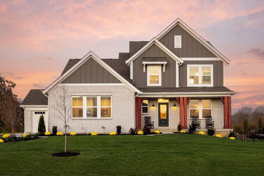 Front exterior of a home in the Leeland Farms community, located in Fuquay Varina, NC (Image 14).