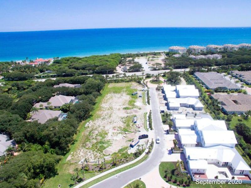 Aerial view of the The Strand community in Vero Beach, FL, showing layout and nearby surroundings (Image 54).