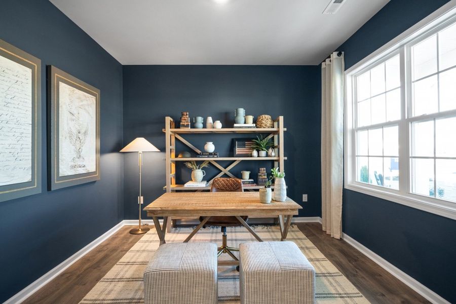 Furnished interior in a model home at Hoke Loop Ridge in Fayetteville (Image 14). Furnished interior in a model home at Hoke Loop Ridge in Fayetteville (Image 14).