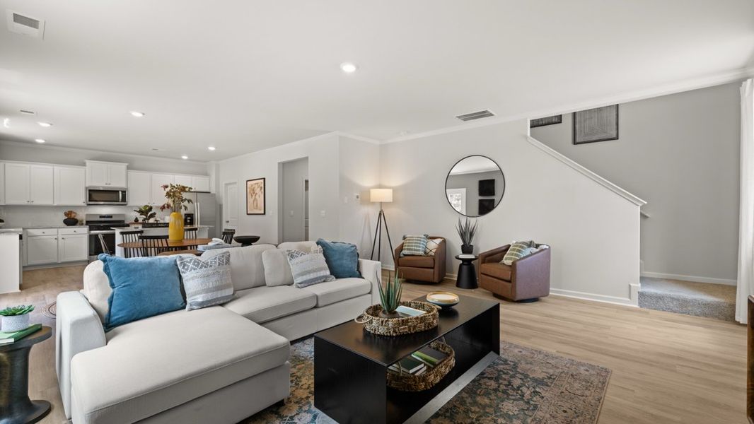 Furnished interior in a model home at Northwoods at Mirror Lake in Villa Rica (Image 21).