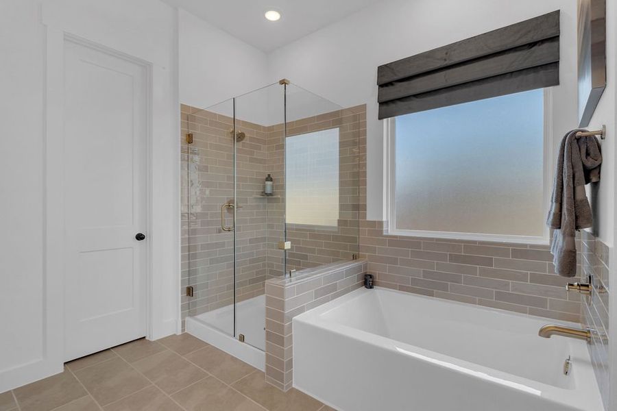 Furnished interior in a model home at Katy Lakes in Katy (Image 24).