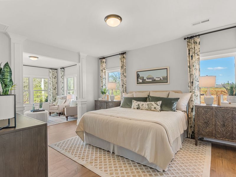 Furnished interior in a model home at Tillery Tradition in Mount Gilead (Image 6).