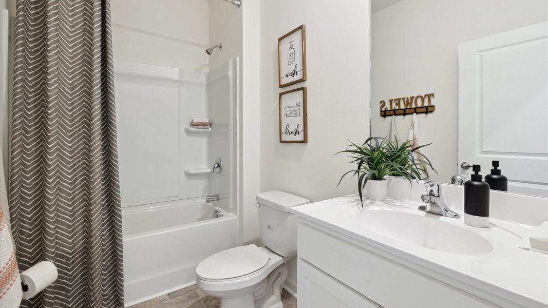 Furnished interior in a model home at The Ridge at Neals Landing in Knoxville (Image 23).