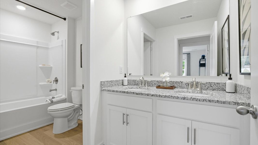 Furnished interior in a model home at Catlett Cove in Knoxville (Image 33).