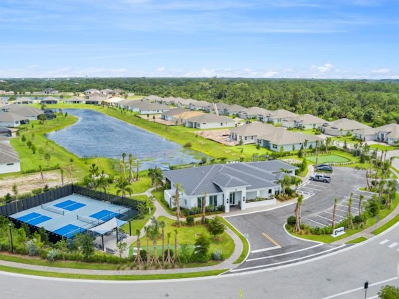 Aerial view of the High Pointe community in Vero Beach, FL, showing layout and nearby surroundings (Image 19).