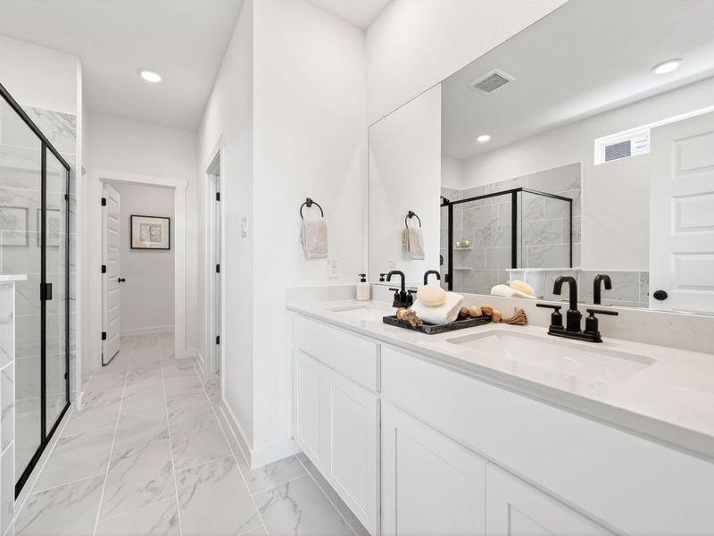 Furnished interior in a model home at Parks at Foster Crossing in Anna (Image 21).