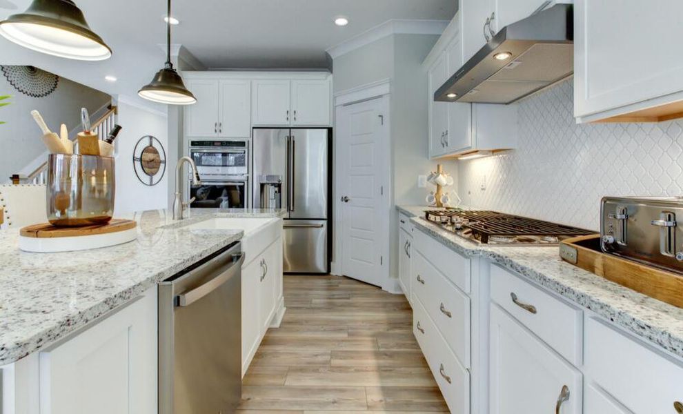 Furnished interior in a model home at Weddington in Benson (Image 28).