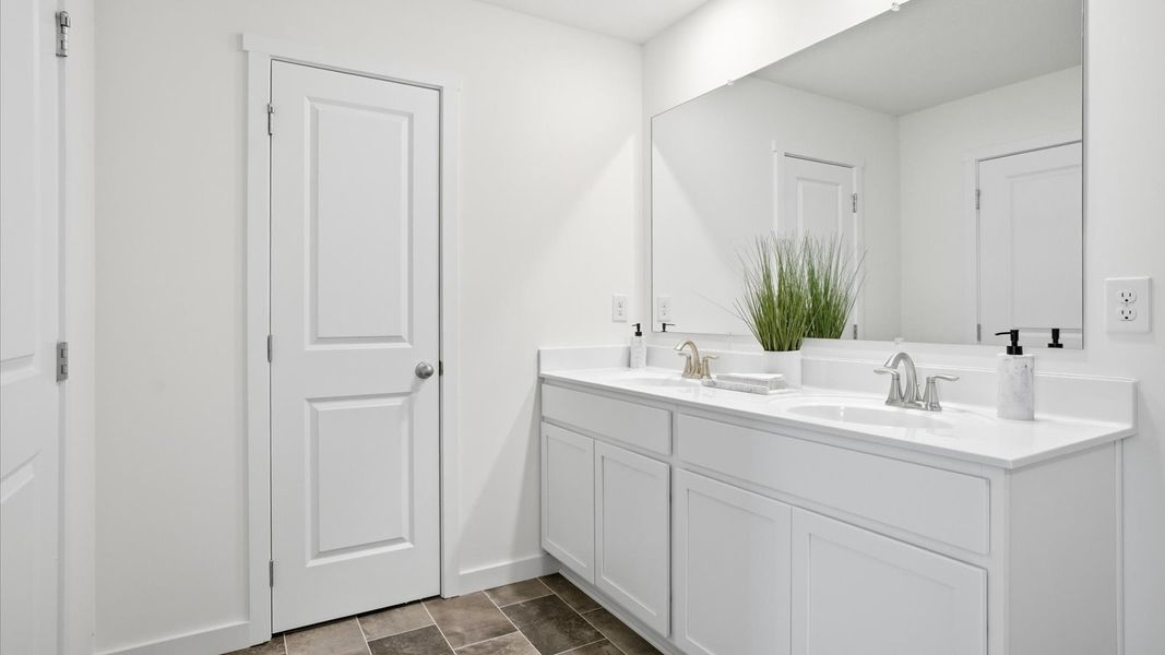 Furnished interior in a model home at Belhaven in Knoxville (Image 28).