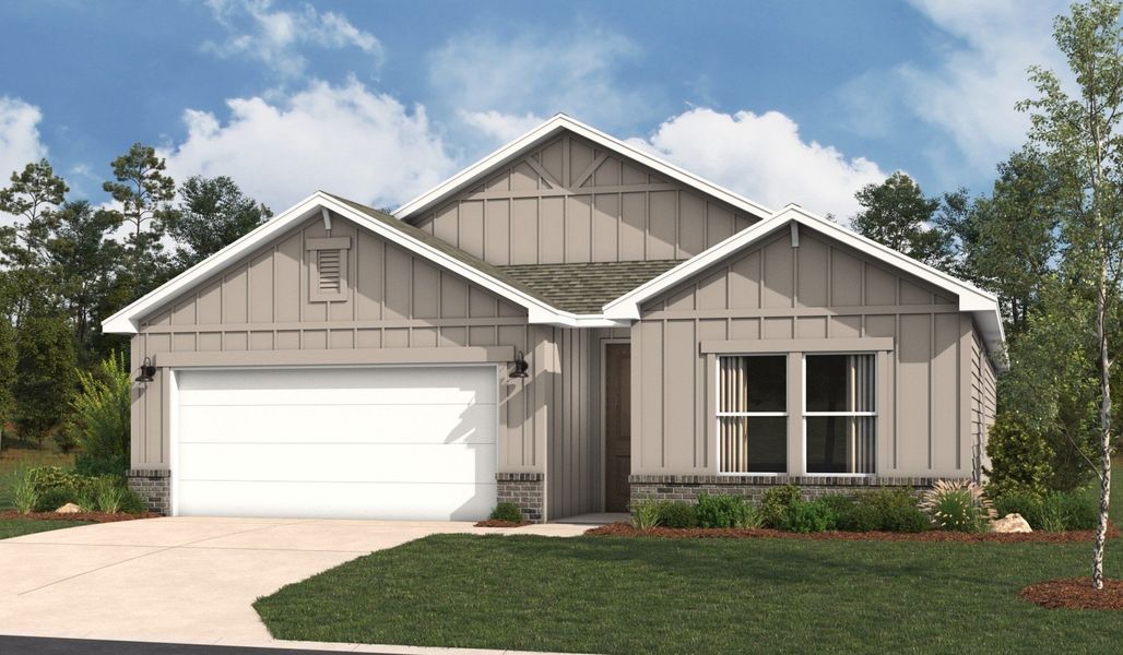 Front exterior of a home in the Hickory Ridge community, located in Elmendorf, TX (Image 11).