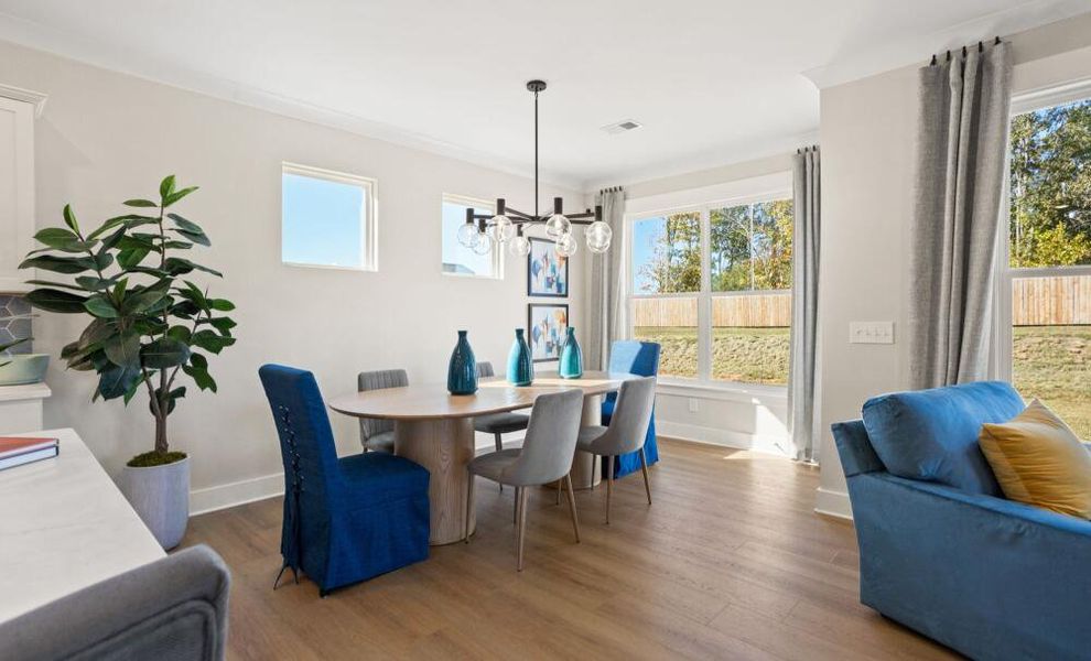 Furnished interior in a model home at Bellevue in Greenville (Image 10). Furnished interior in a model home at Bellevue in Greenville (Image 10).