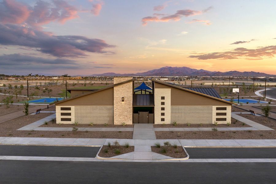 Front exterior of a home in the Las Ventanas community, located in Goodyear, AZ (Image 27).