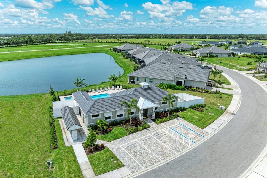 Aerial view of the The Laurels community in Parrish, FL, showing layout and nearby surroundings (Image 18).