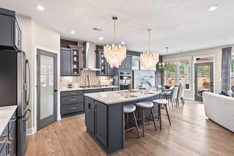 Furnished interior in a model home at Laurel Farms in Dallas (Image 19).