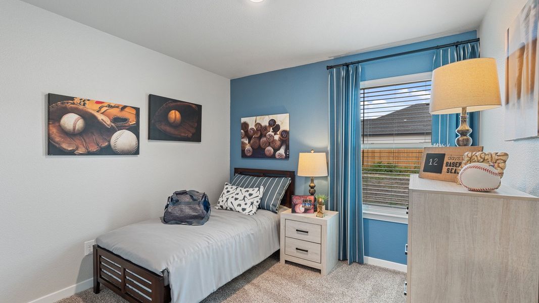 Furnished interior in a model home at Bridges Mill in Corpus Christi (Image 24).