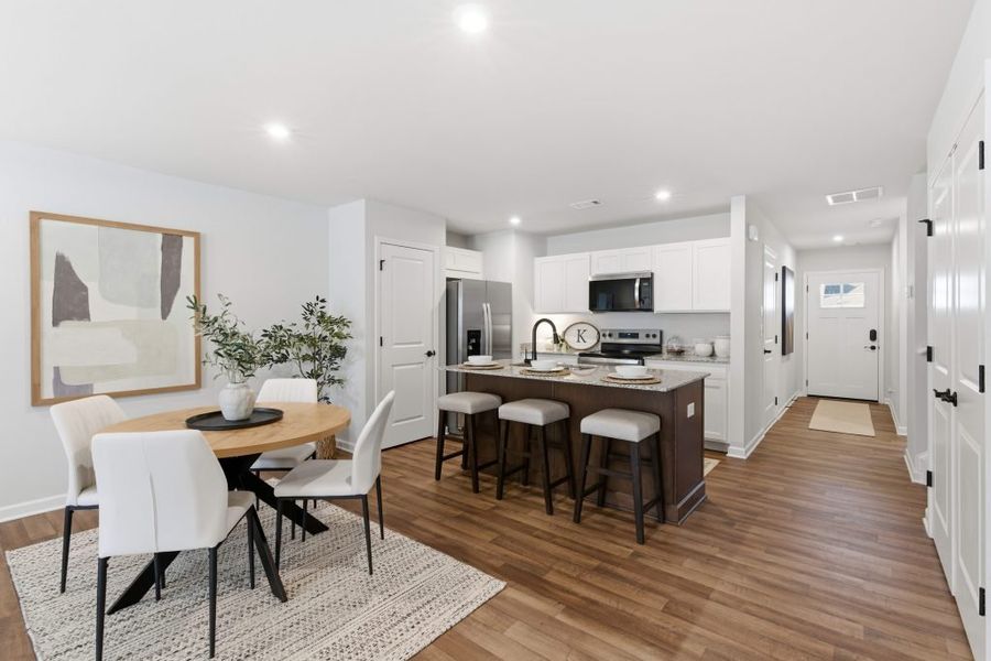 Furnished interior in a model home at Silver Leaf in Dawsonville (Image 8).