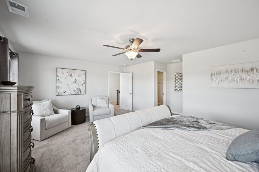 Furnished interior in a model home at Chastain Heights in Woodstock (Image 38).