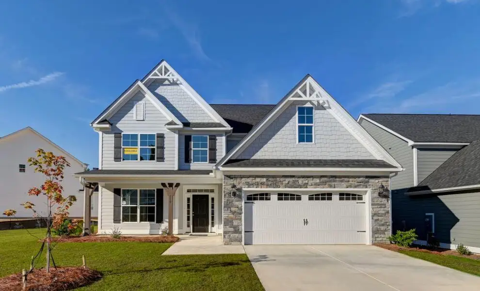 Front exterior of a home in the Arbor West community, located in Dawsonville, GA (Image 1).