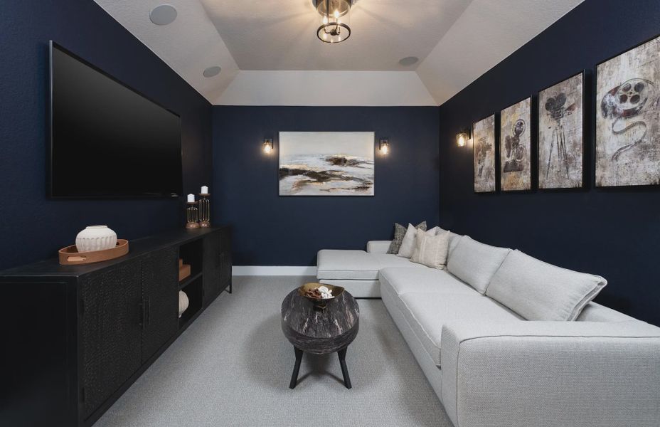 Furnished interior in a model home at Waldsanger in New Braunfels (Image 15).