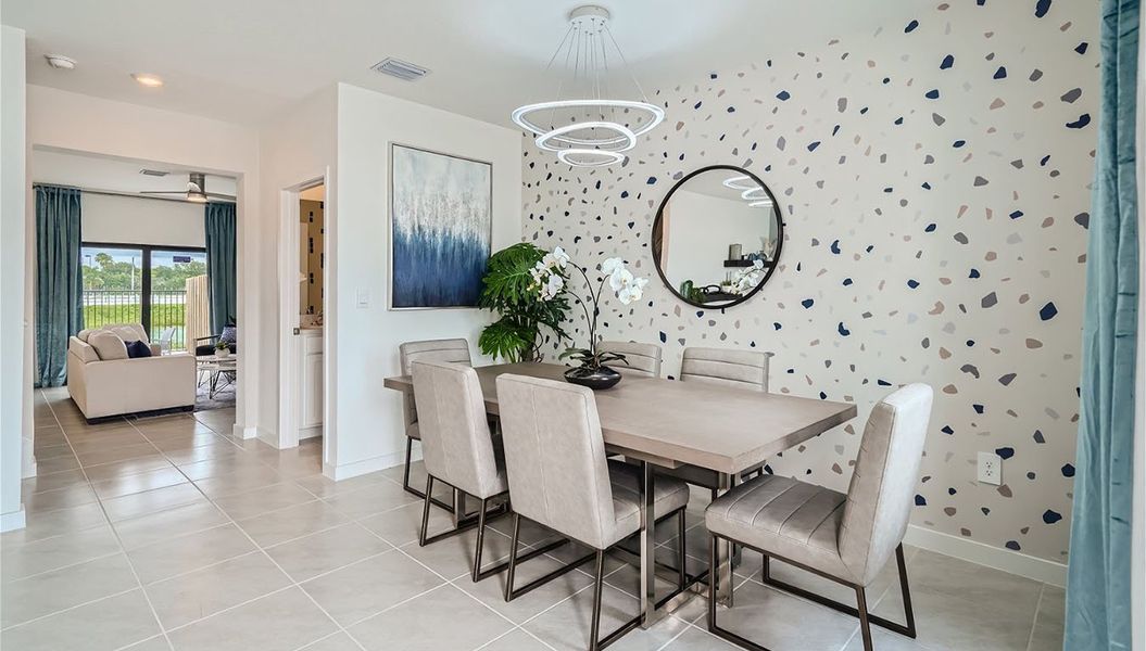 Furnished interior in a model home at Palm Cay in Florida City (Image 23).