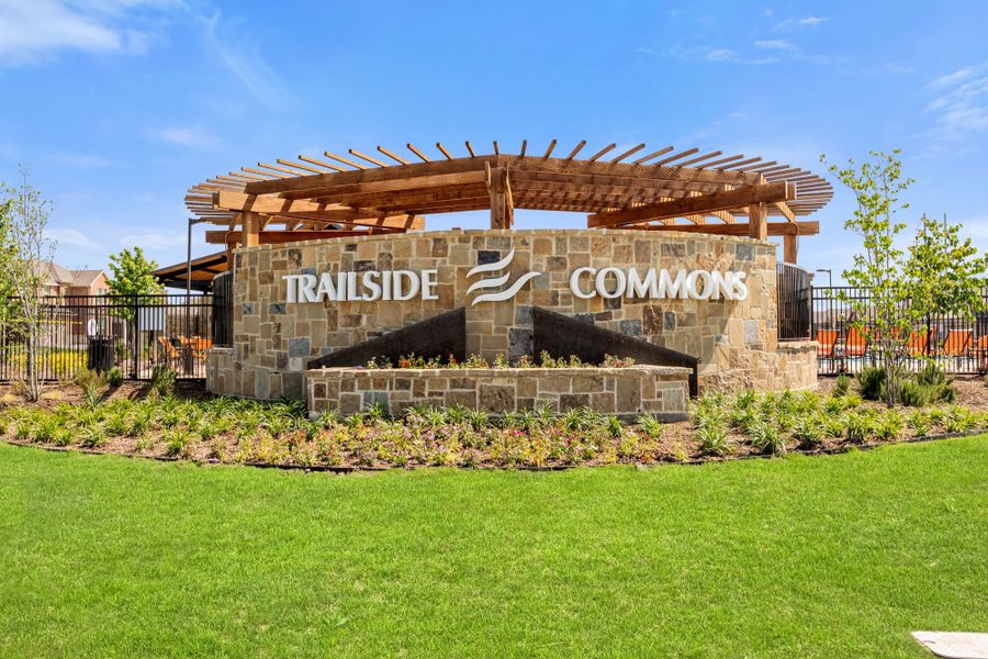 Entrance to the Elevon community in Lavon, TX, featuring signage and landscaping (Image 2).