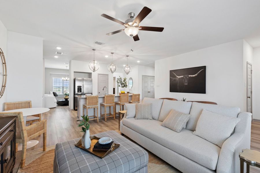 Furnished interior in a model home at Levy Crossing in Killeen (Image 15).