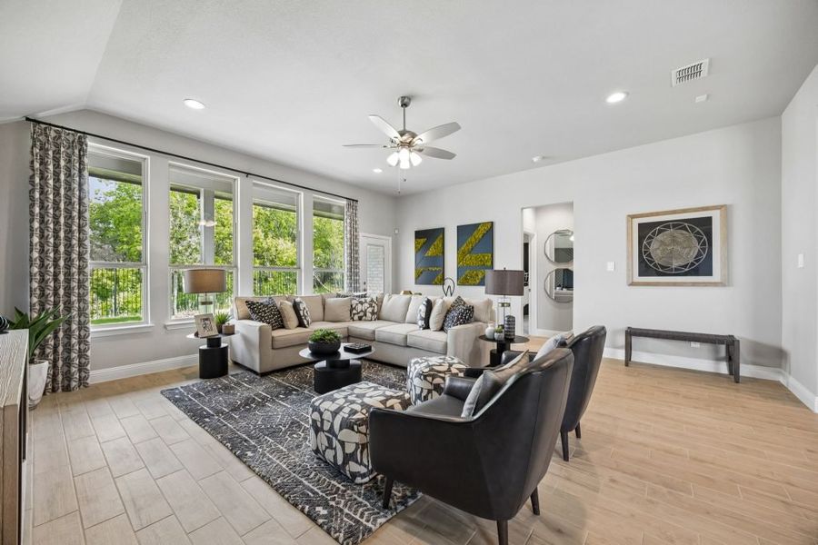 Furnished interior in a model home at Mercer Meadows in Royse City (Image 24).