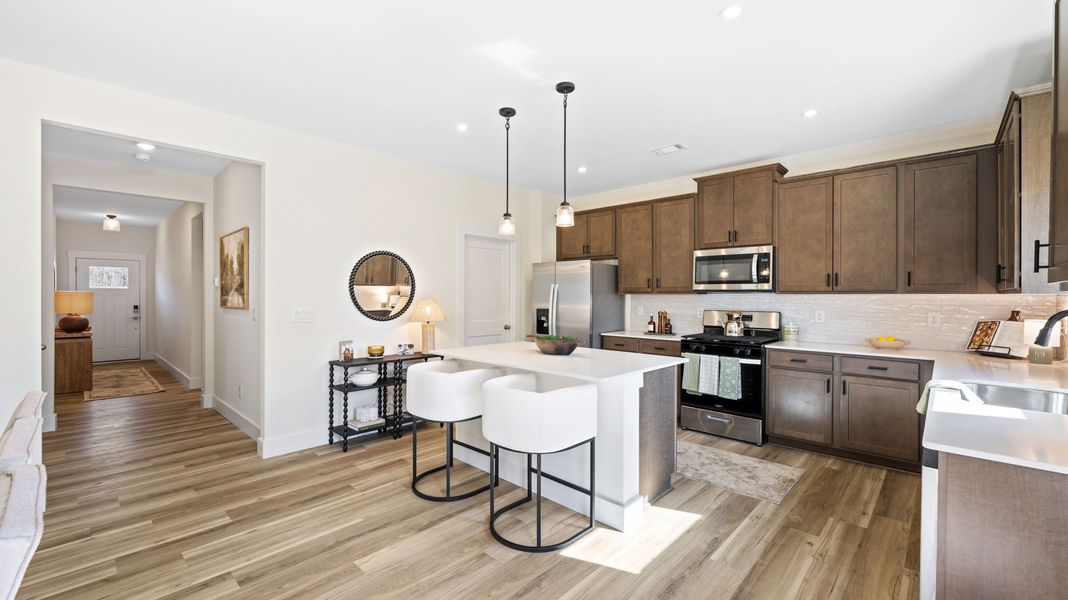 Furnished interior in a model home at Harbor Crest in Ooltewah (Image 8).
