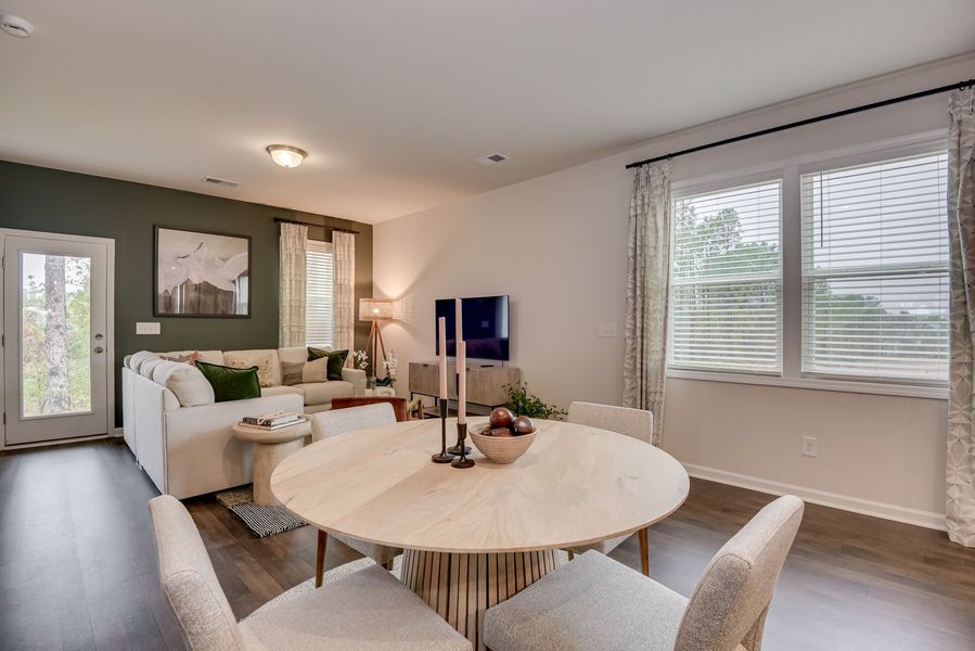 Furnished interior in a model home at Copper Crest Townhomes in Lexington (Image 12).