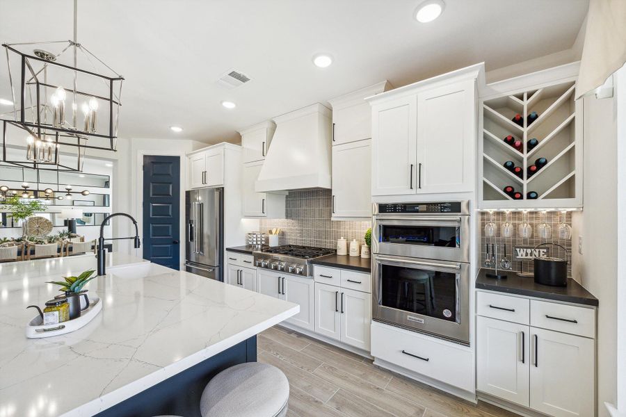 Furnished interior in a model home at Everly - 50' in Hockley (Image 9).